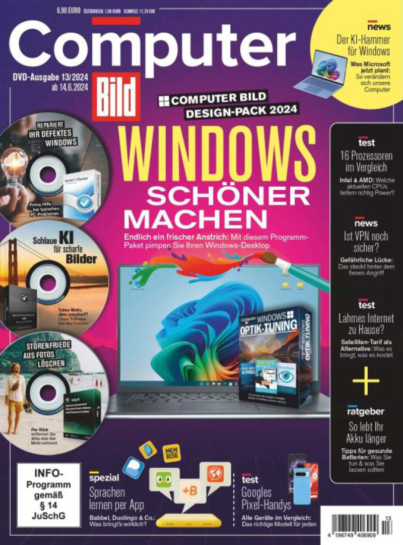 Computer BILD mit DVD
